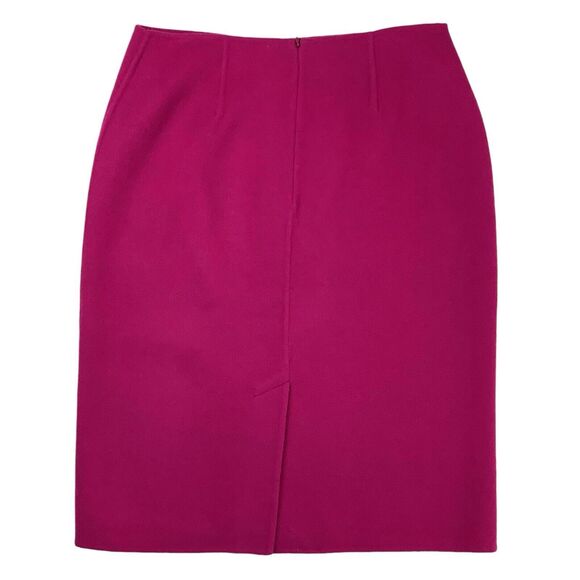 Talbots Hot Pink Wool Blend Straight Pencil Skirt Women's 4 Career Work Dress - Picture 2 of 12